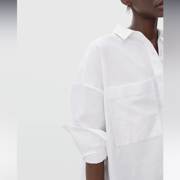 EVERLANE The Boxy Oxford - Color White - Size XXS - Picture 6 of 8